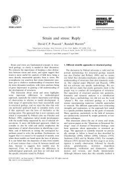 Strain and stress: Reply - Texas Tech University Departments
