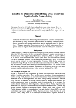 Evaluating the Effectiveness of the Strategy Draw a Diagram as a