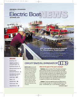 EB News September 2009 - General Dynamics Electric Boat