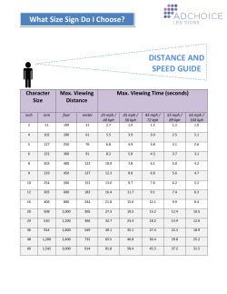 Distance Viewing Chart PDF