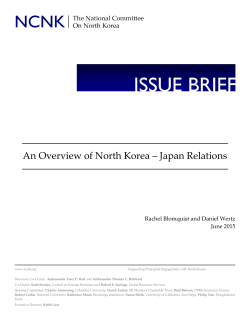 An Overview of North Korea &ndash; Japan Relations