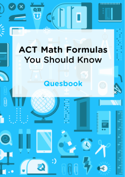 ACT Math Formulas