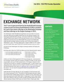 2014 Fall Provider Newsletter