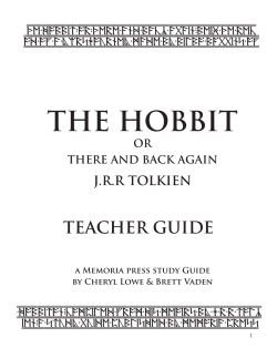 the hobbit - Classical Education and Curriculum Discussion at