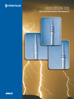 ERICO SYSTEM 1000 ESE Lightning Protection Products