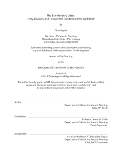 The Brandenburg Gates: Unity, Division, and