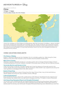 China - Adventures by Disney