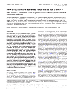 How accurate are accurate force-fields for B-DNA?