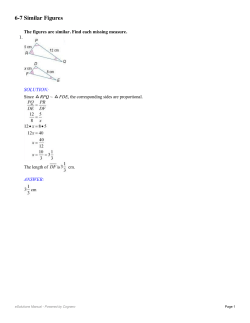 6-7 Similar Figures - TPS 7th Grade Wiki