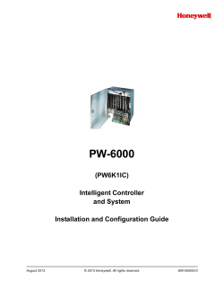 PW-6000 - Honeywell Integrated Security