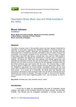 Deportation Blues: Black Jazz and White