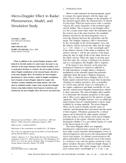 Micro-Doppler Effect in Radar: Phenomenon, Model, and Simulation