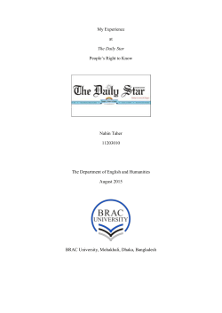 Nahin Taher - BRAC University Institutional Repository