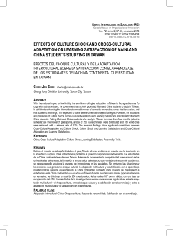 Effects of culture shock and cross-cultural