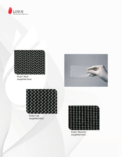 Prolus&reg; Mesh - Lotus &ndash; Surgical
