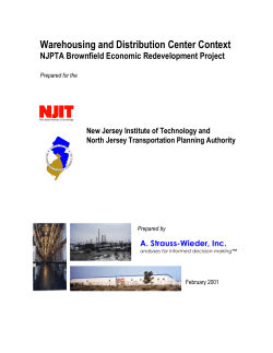 Warehousing and Distribution Center Context