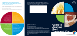 Seed Treatment Application chart