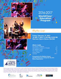 Rhythm Live! - The Virginia Arts Festival