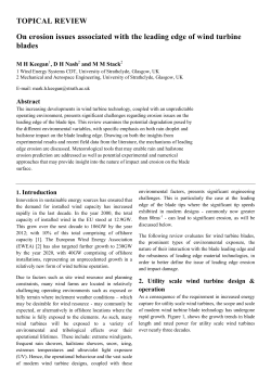 TOPICAL REVIEW On erosion issues associated with the leading