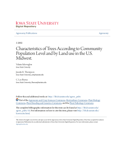 Characteristics of Trees According to Community Population Level