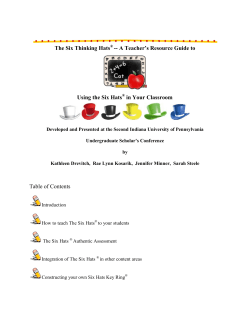 The Six Thinking Hats