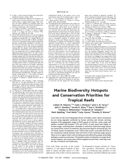 Marine Biodiversity Hotspots and Conservation