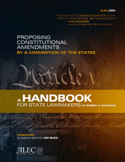 a handbook for state lawmakers .i - American Legislative Exchange