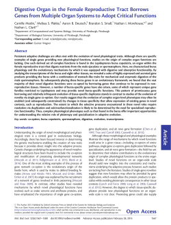 Article Digestive Organ in the Female