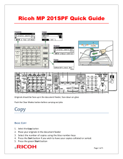Ricoh MP 201SPF Quick Guide Copy