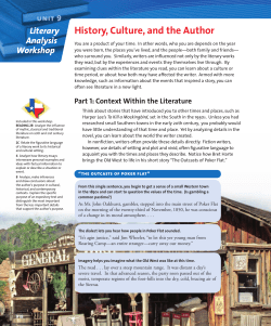 History, Culture, and the Author