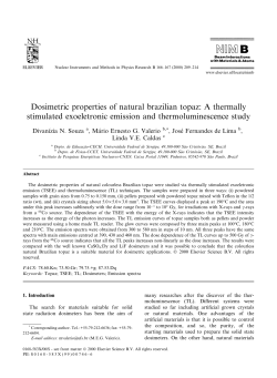 Dosimetric properties of natural brazilian topaz: A thermally