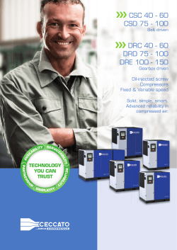 CSC 40 - 60 CSD 75 - 100 DRC 40 - 60 DRD 75 - 100