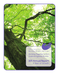 Fiscal Year 2011 - Chicago Metropolitan Battered Women`s Network