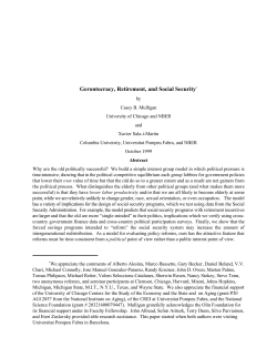 Gerontocracy, Retirement, and Social Security
