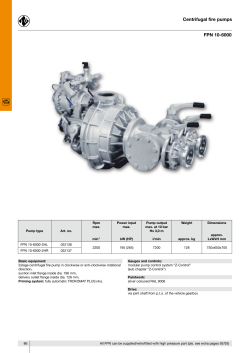 FPN 10-6000 Centrifugal fire pumps