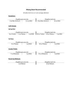 Mixing Sheet Recommended