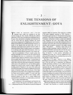 Thomas Crow, "Tensions of the Enlightenment, Goya,"