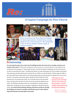 Informational Piece - First United Methodist Church | Evanston