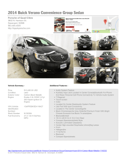 2014 Buick Verano Convenience Group Sedan