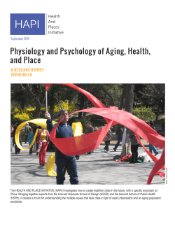 Physiology and Psychology of Aging, Health, and Place