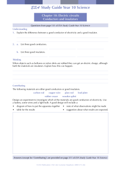 Chapter 10: Electric circuits