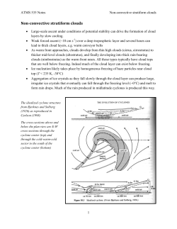 Non-convective stratiform clouds