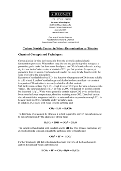 Carbon dioxide by titration