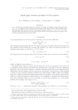Small gaps between products of two primes