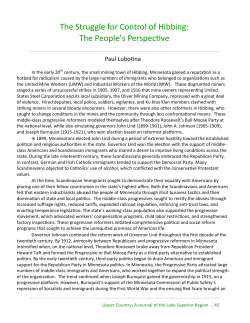 The Struggle for Control of Hibbing