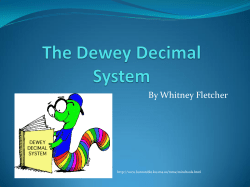 The Dewey Decimal System