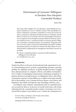 Determinants of Consumer Willingness to Purchase Non