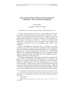How Social Movements Change - Suffolk University Law Review