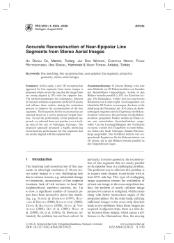 Accurate Reconstruction of Near-Epipolar Line Segments