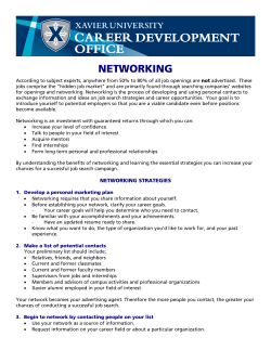Networking Strategies